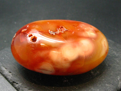 Carnelian Tumbled Stone From Madagascar - 2.8" - 164.41 Grams