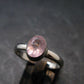 Pink Beryl!! Amazing Natural Faceted Morganite Silver Ring From Brazil - Size 8 - 2.72 Grams