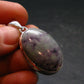 Raw Violet Kämmererite Kammererite Chrome Clinochlore Silver Plated Pendant from Turkey - 1.5" - 7.90 Grams