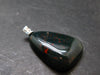 Bloodstone Silver Pendant From India - 1.4" - 7.81 Grams