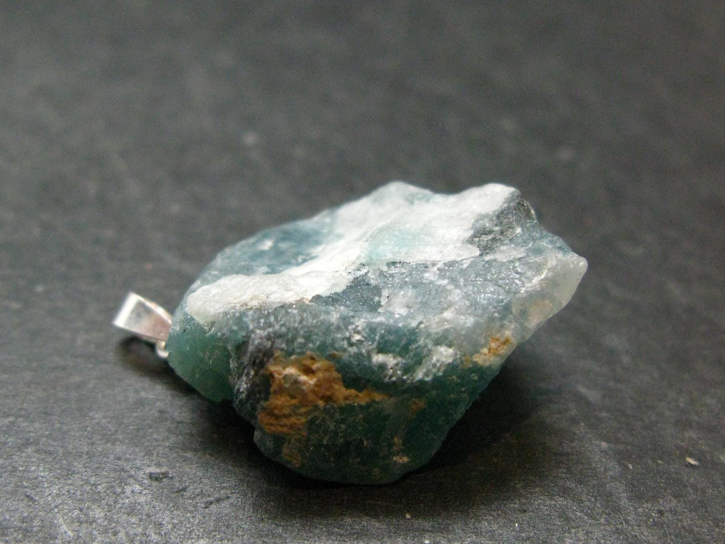 Grandidierite Silver Pendant From Madagascar - 1.2" - 6.14 Grams
