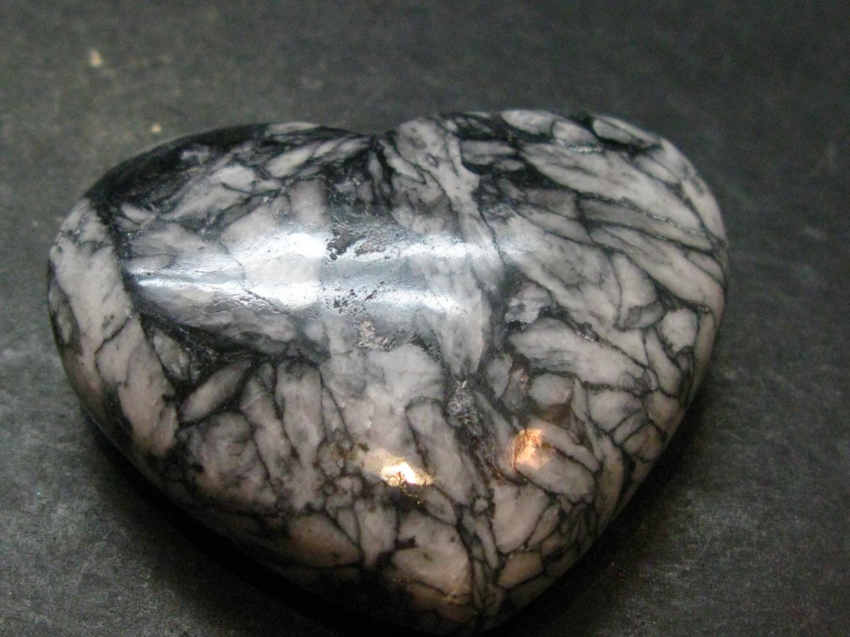 Pinolite Polished Heart from Austria - 1.7" - 60.88 Grams