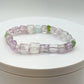 Kunzite & Peridot Bracelet | Lilac, Green Crystal Healing Jewelry