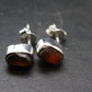 Zincite Zinkite Stud Earrings Sterling Silver From Poland - 1.78 Grams