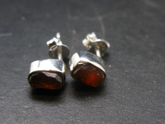Zincite Zinkite Stud Earrings Sterling Silver From Poland - 1.78 Grams