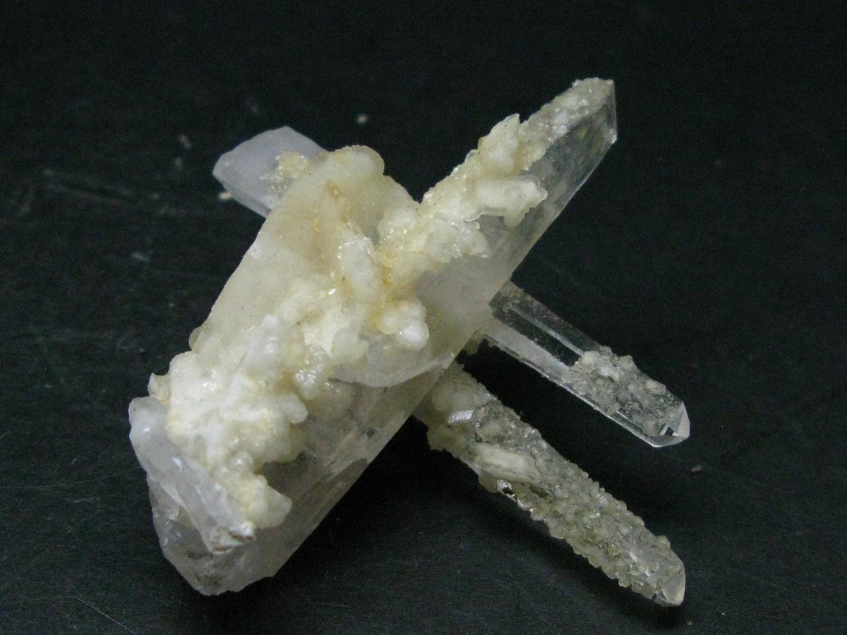 Bertrandite on Quartz cluster from Russia - 2.1"