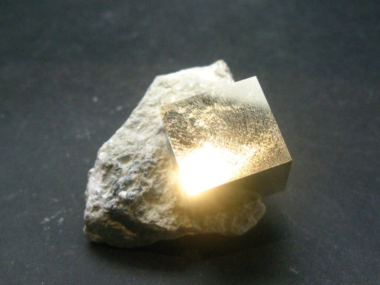 Perfect Pyrite Cube Cluster from Spain - 1.7"