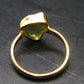Moldavite Gold Plated Silver Ring - Size 5 - 1.17 Grams