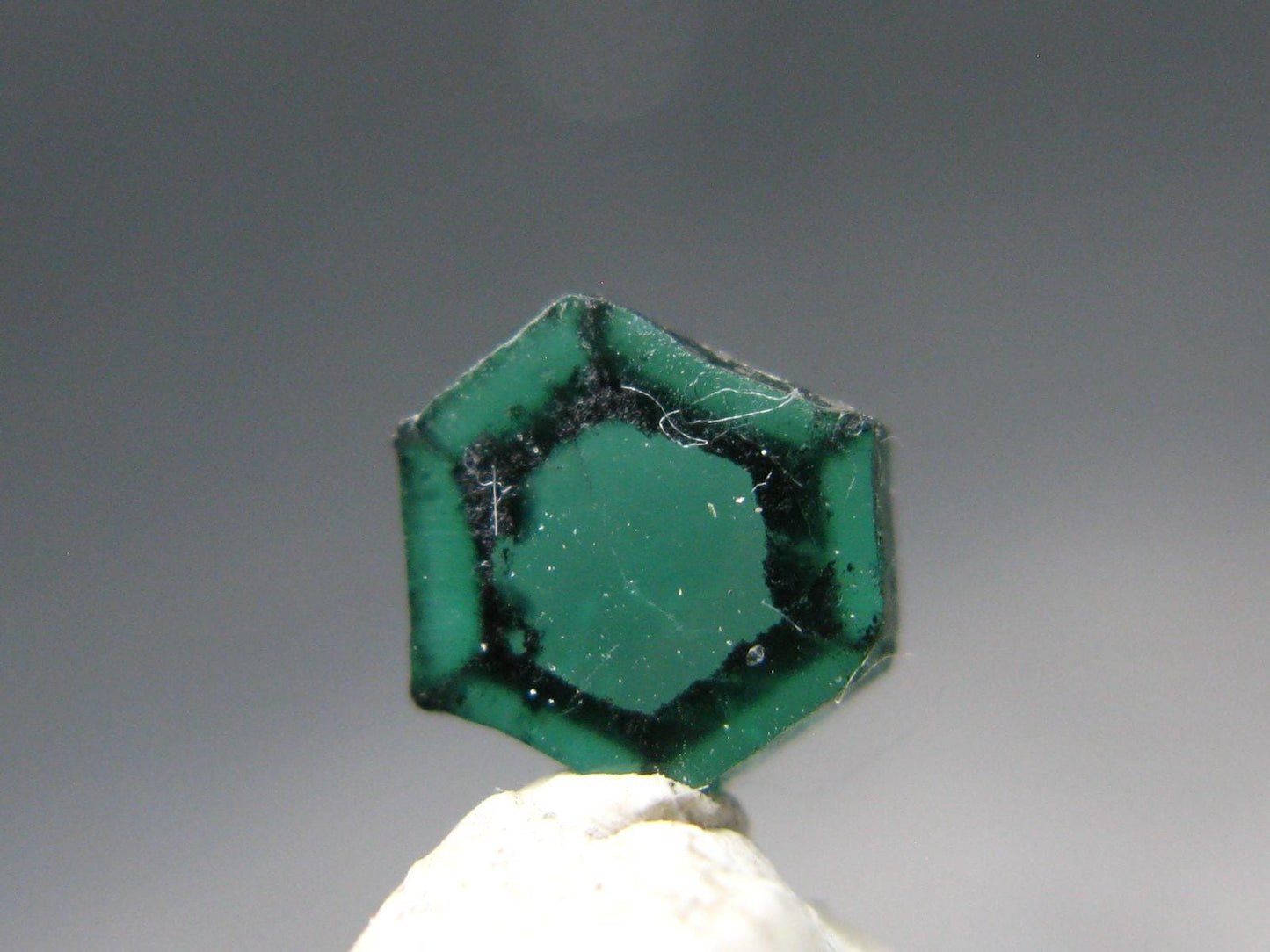 Beautiful Rare Gem Trapiche Emerald From Colombia - 0.66 Carats - 6x5mm