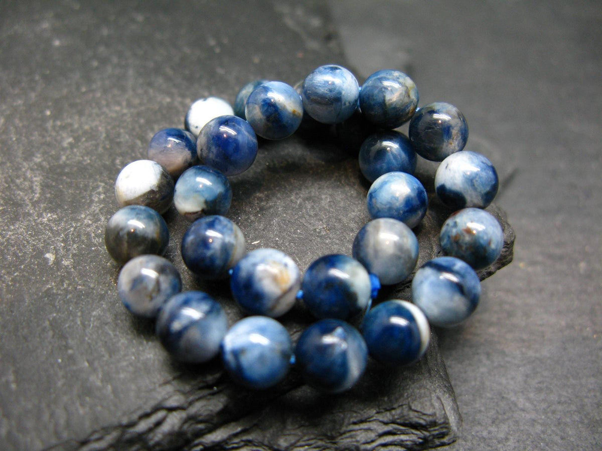 Dianite (Blue Jade) Genuine Bracelet ~ 7 Inches ~ 6mm Round Beads