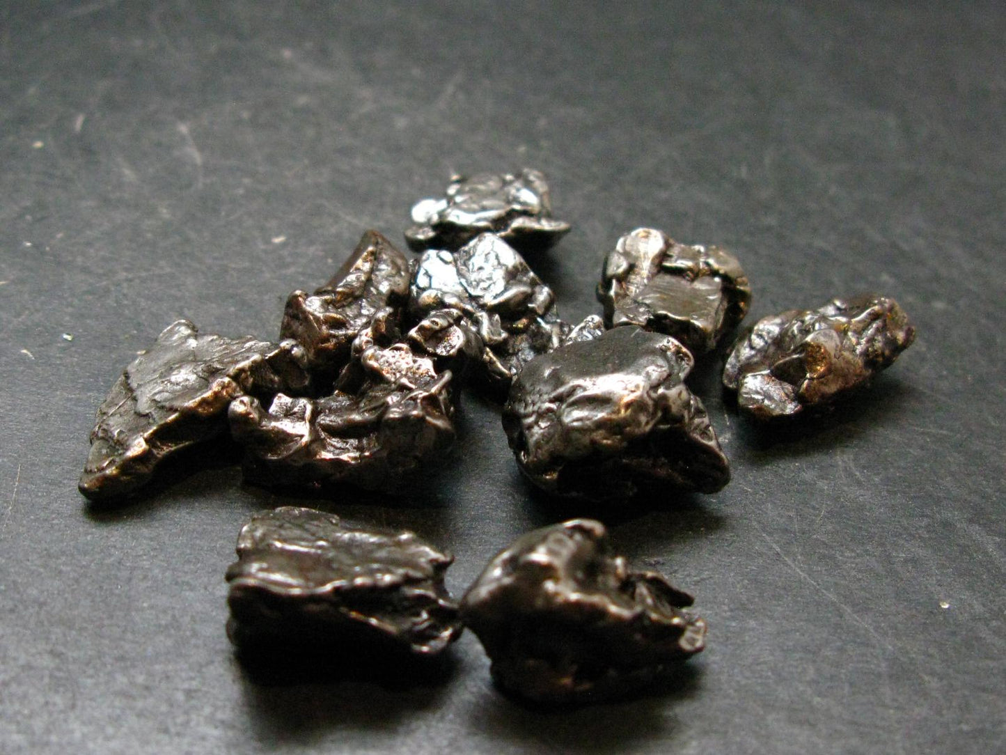 Lot Of 10 Campo Del Cielo Meteorite Pieces from Argentina - 55.63 Grams