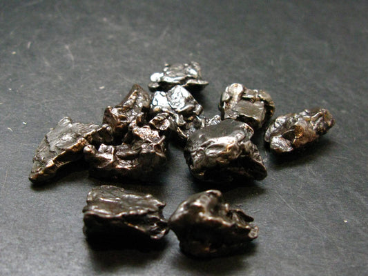 Lot Of 10 Campo Del Cielo Meteorite Pieces from Argentina - 55.63 Grams