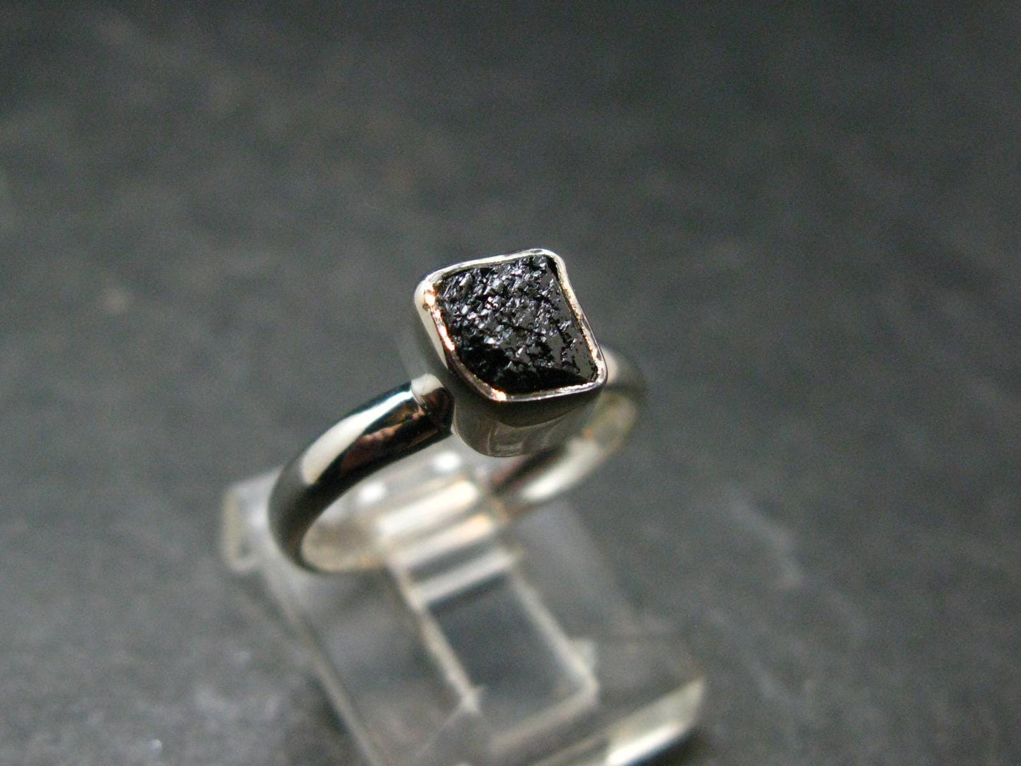 Terminated Brookite Crystal Silver Ring From Arkansas - Size 6 - 2.07 Grams