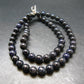 Rare Black Opal Beads Necklace From Australia - 19.0"