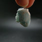 Rare Blue Larimar Pectolite Silver Pendant From Dominican Republic - 1.2"