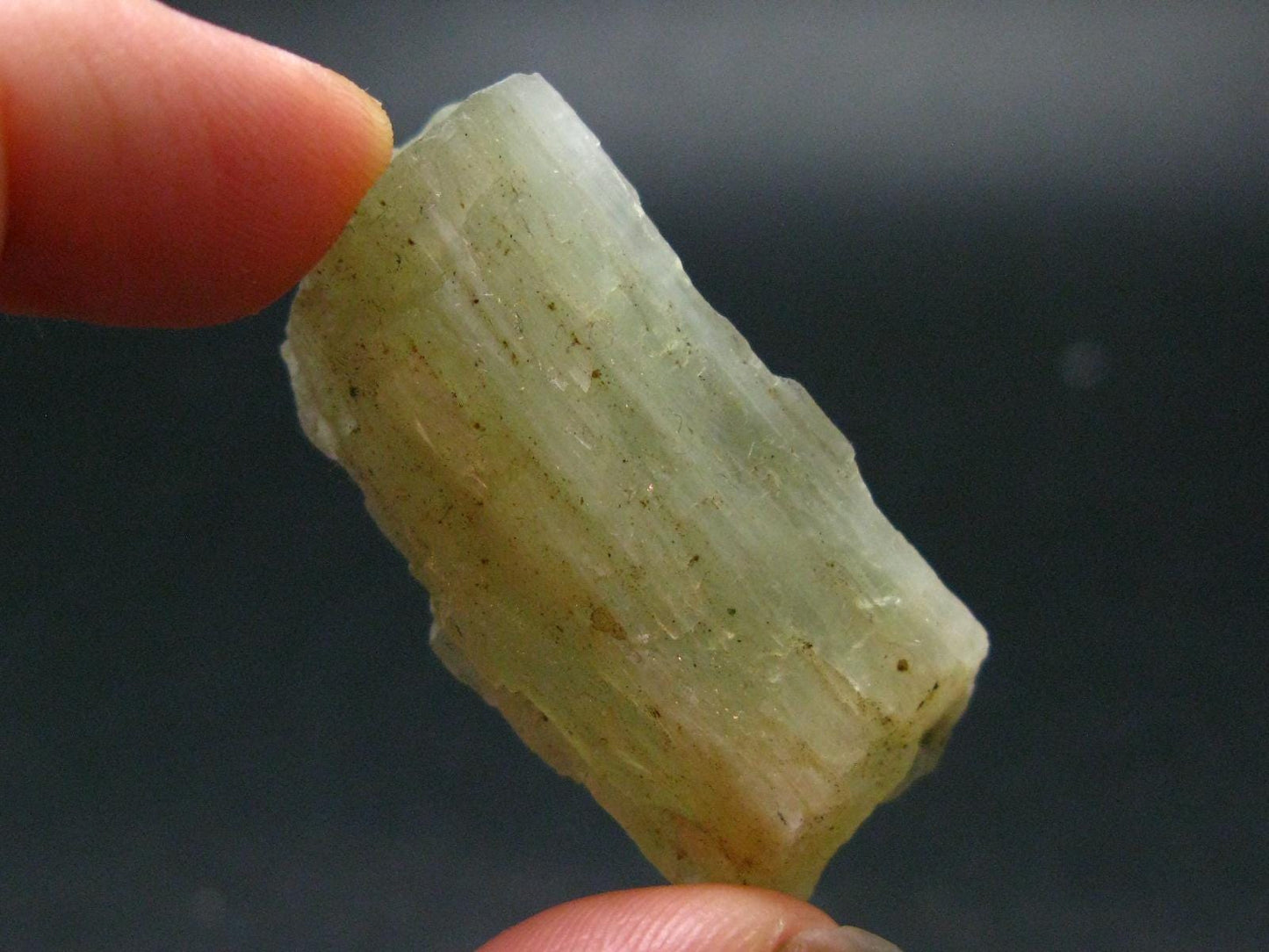 Gem Green Hiddenite Spodumene Crystal From Brazil - 1.6" - 17.95 Grams