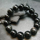 Hypersthene Genuine Bracelet ~ 7.5 Inches ~ 16mm Round Beads