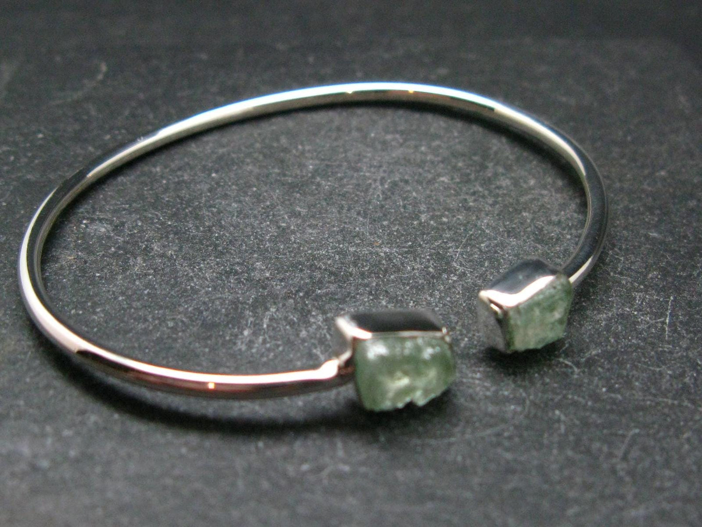 Kornerupine Silver Twister Bracelet From Tanzania - 5.20 Grams
