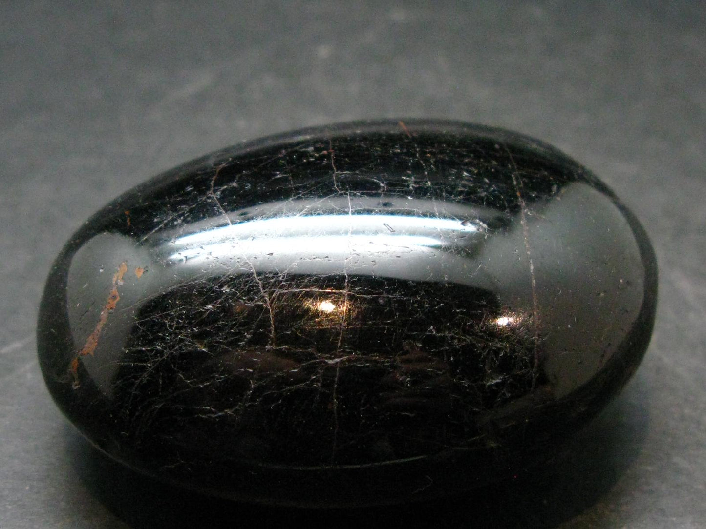 Fine Black Tourmaline Tumbled Stone From Namibia - 2.3"