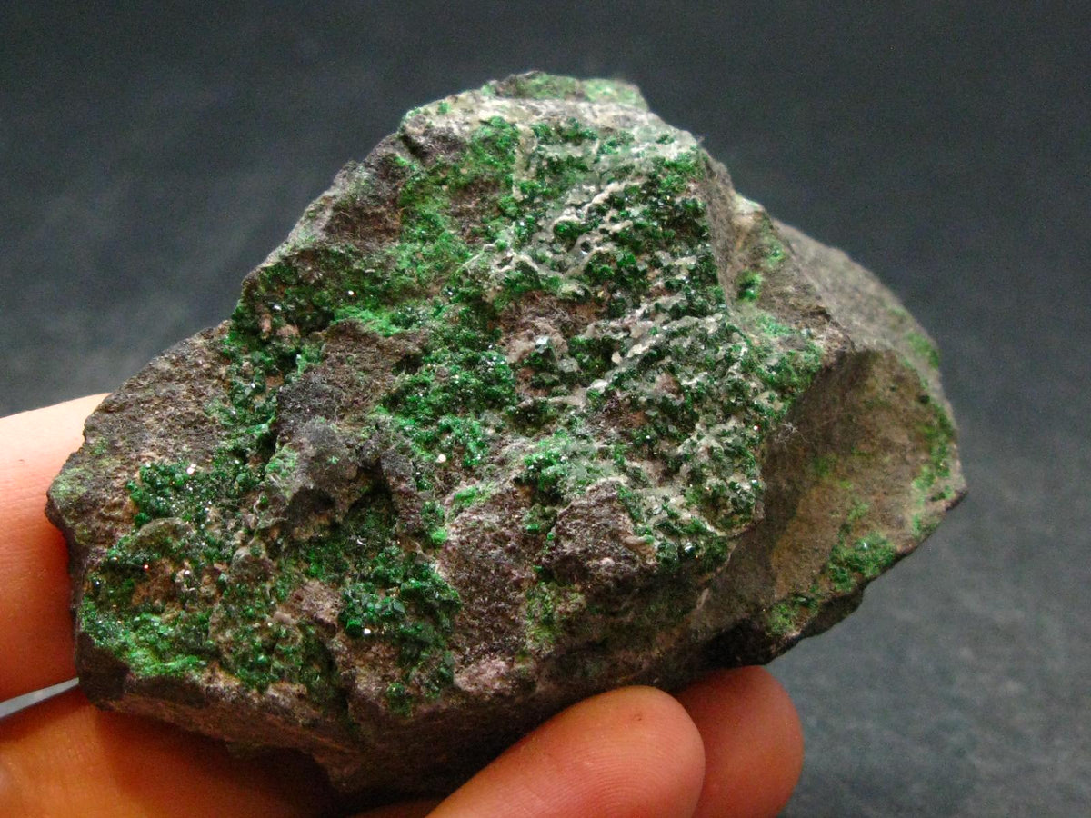 Uvarovite (Green Chromium Garnet) Cluster From Russia - 2.7"