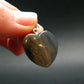 Rare ISUA Stone Silver Heart Pendant From Greenland - 1.0" - 3.07 Grams