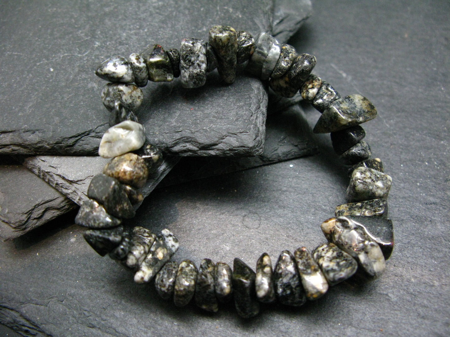 Impactite Genuine Bracelet ~ 7 Inches ~ 10mm Tumbled Beads