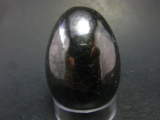 Black Shungite Egg From Russia - 2.0"