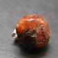 Gem Spessartine Spessartite Orange Garnet Pendant in SS From Tanzania - 0.8" - 7.14 Grams