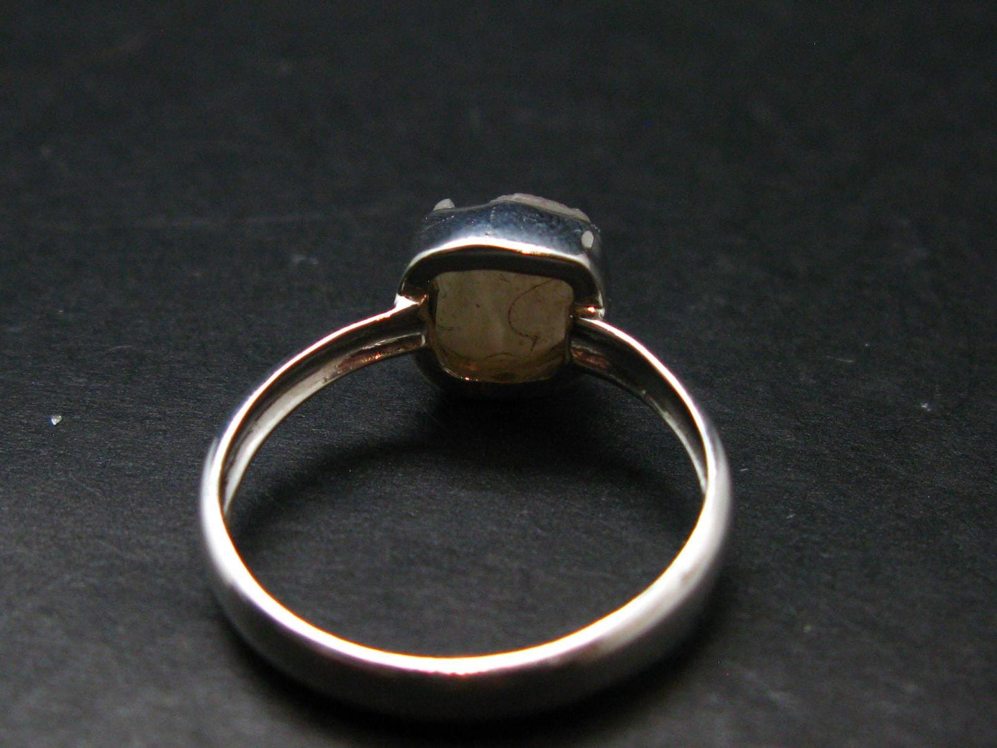 Phenakite Phenacite Crystal Silver Ring From Nigeria - Size 8 - 2.14 Grams