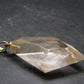 Rutilated Quartz Gold Plated Silver Pendant From Brazil - 1.7" - 9.30 Grams