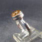 Fabulous Untreated Imperial Topaz 925 Silver Ring from Brazil - Size 6.25 - 2.89 Grams