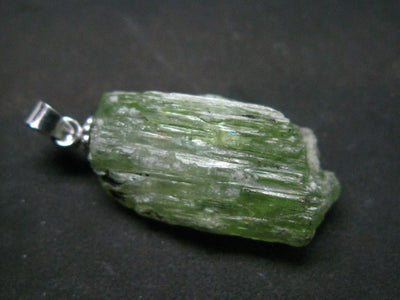 East meets West Gem!! Pistachio-Green Diopside Tashmarine Rare Gem Crystal From Tanzania - 1.1"