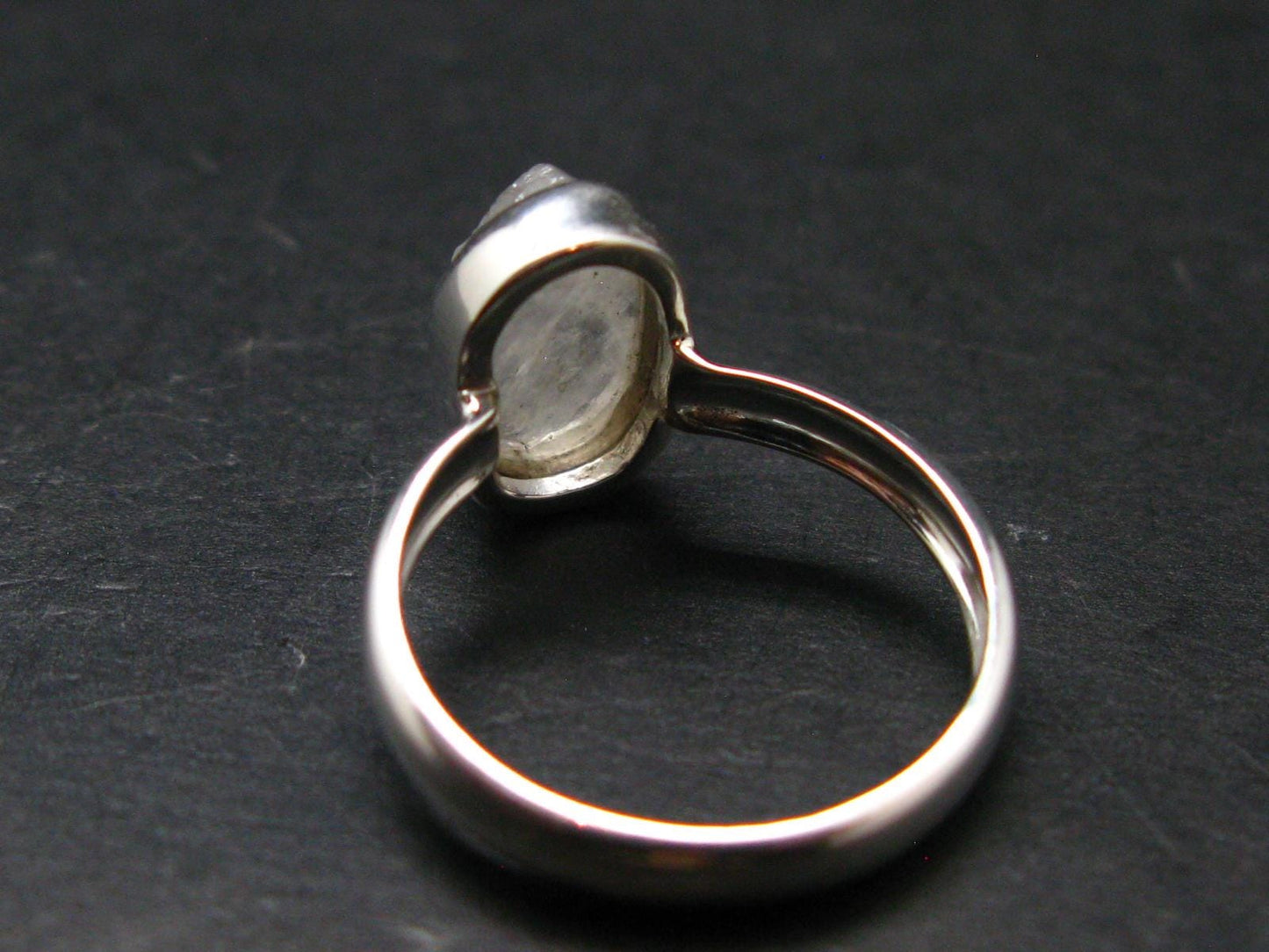 Natrolite Silver Ring From Russia - 2.11 Grams - Size 6