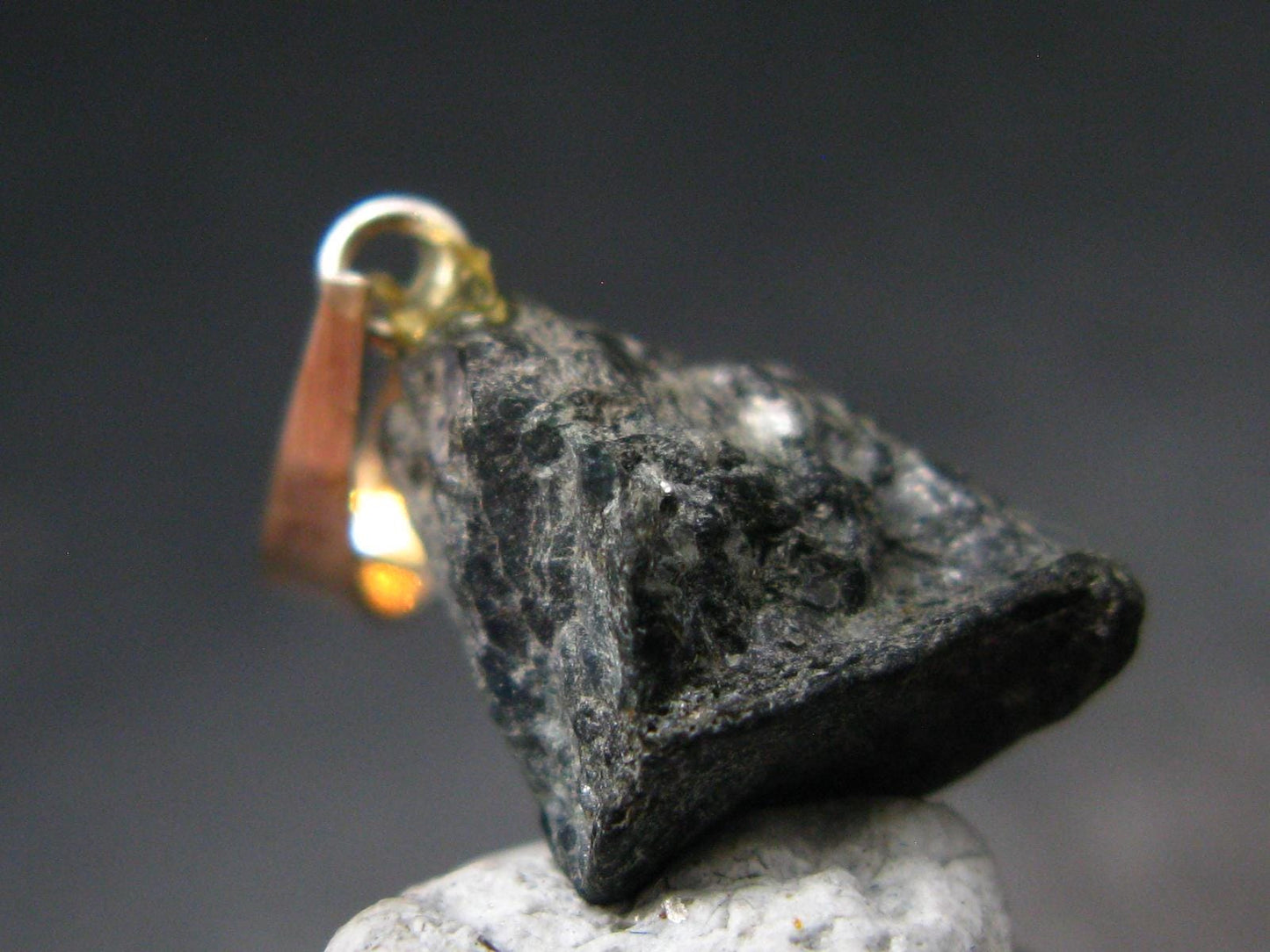 Alexandrite Chrysoberyl Crystal Silver Pendant From Brazil - 1.0" - 1.76 Grams