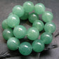 Green Aventurine Genuine Bracelet ~ 7 Inches ~ 12mm Round Beads
