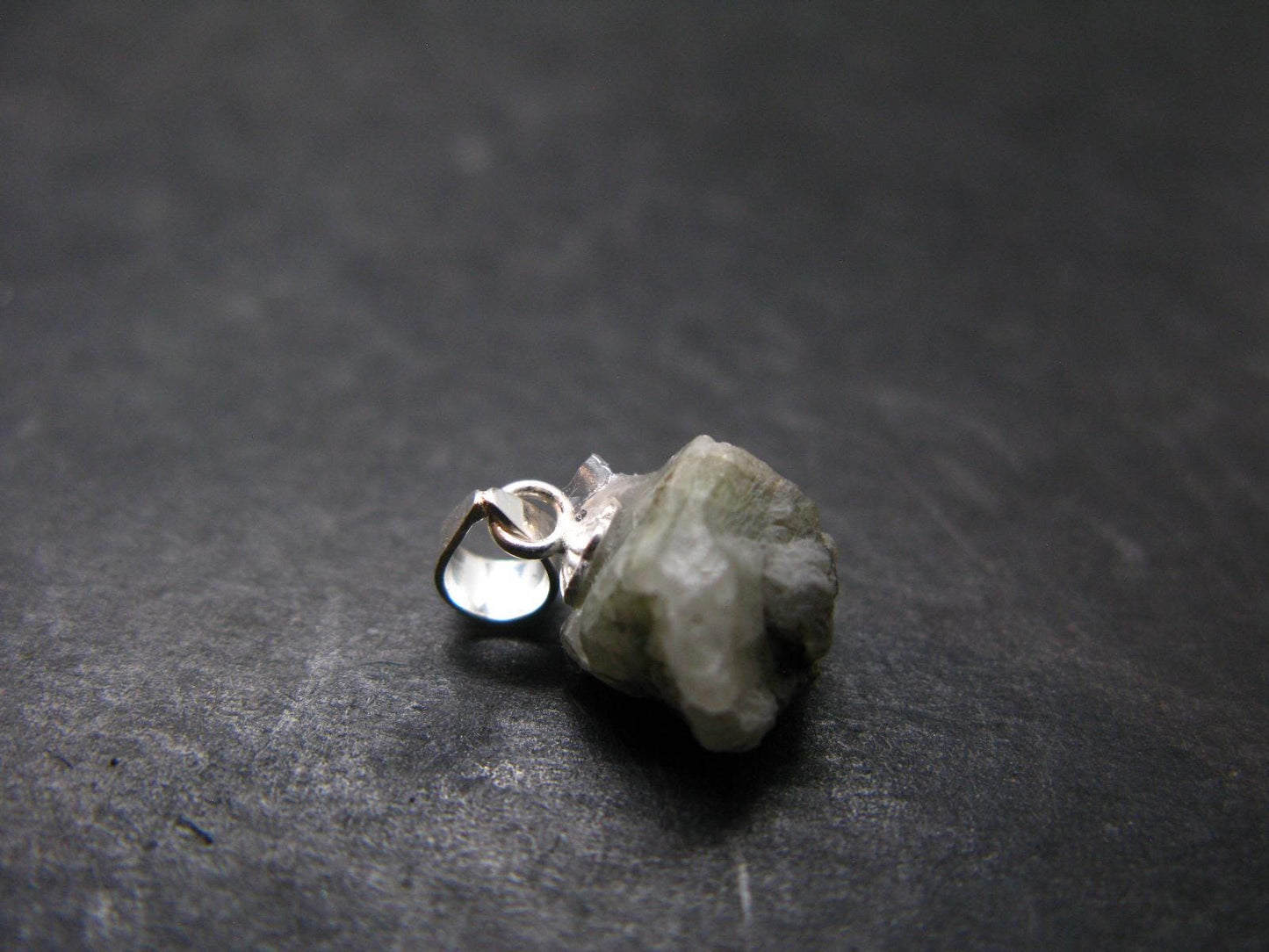 Phenakite Phenacite Crystal Silver Pendant From Brazil - 0.6" - 1.0 Grams