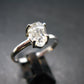 Fine Clear Natural Herkimer Diamond Silver Ring From New York - Size 11 - 2.53 Grams