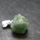 Extremely Rare Raw Gem Green Kornerupine Silver Pendant Crystal From Tanzania - 1.81 Grams - 0.7"