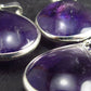 Lot of 3 Natural Purple Amethyst Drop Shaped Pendants From Brazil