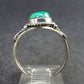 Malachite Cabochon Silver Ring - 3.48 Grams - Size 8.5