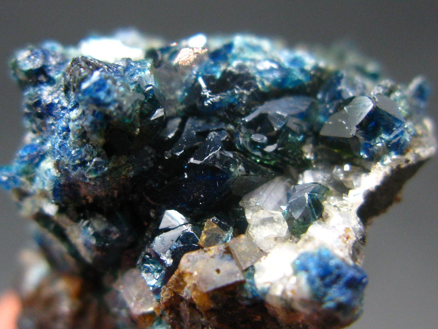 Lazulite & Siderite Cluster From Canada - 1.4" - 11.62 Grams