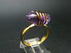 Amethyst Gold Plated Sterling Silver Ring from Brazil - Size 9