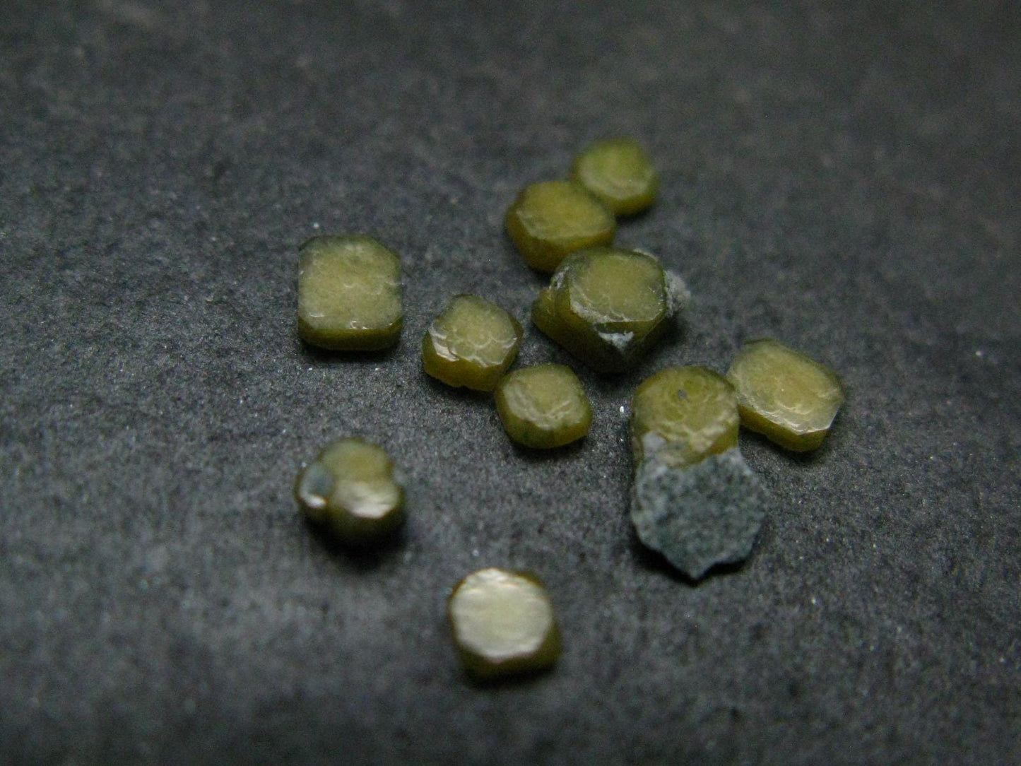 Fine Lot of 10 Narsarsukite Crystals From Mt. St. Hilaire Canada - 0.20 Grams