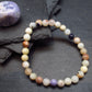 Tiffany Stone Violet Opal Genuine Bracelet ~ 7 Inches ~ 6mm Round Beads