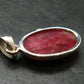 Vivid Juice Carmine Red Gem Rhodonite Silver Pendant From Brazil - 1.2" - 3.71 Grams
