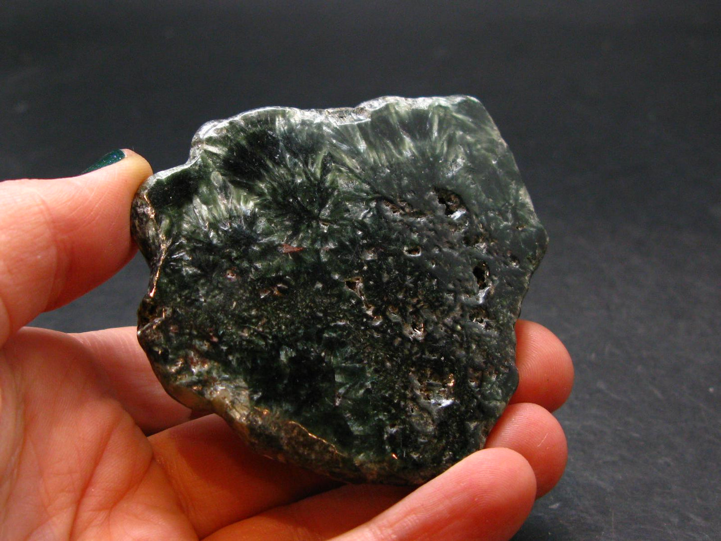 Nice Polished Seraphinite Clinochlore Stalactite Slab From Russia - 2.6" - 46.79 Grams