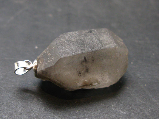 Nice Terminated Tibetan Black Quartz Pendant from Tibet - 1.3" - 9.2 Grams