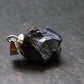 Metallic Silver Black Cuprite Sharp Octahedral Crystal Silver Pendant From Russia - 3.0 Grams