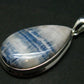 Rare Blue Scheelite Silver Pendant From Turkey - 1.7" - 9.64 Grams
