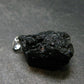 Tibetan Black Tektite Silver Pendant From Tibet - 1.2" - 5.55 Grams
